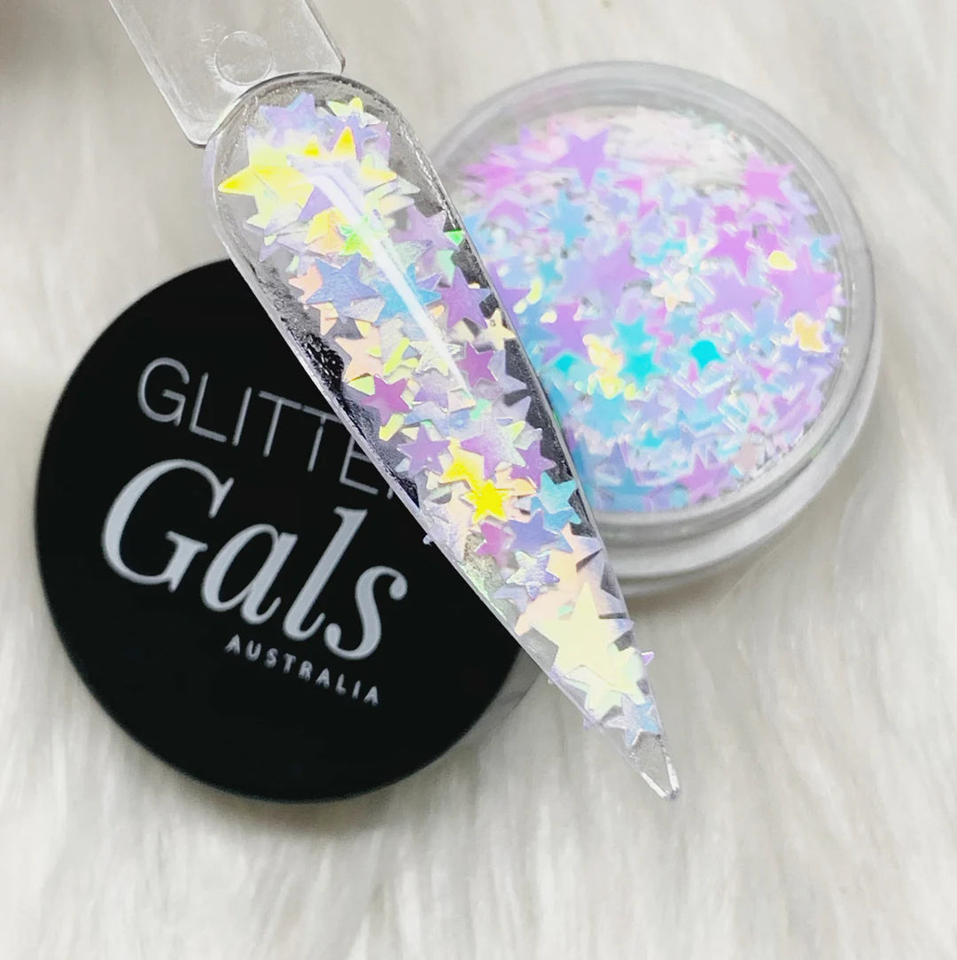White Shimmer Stars