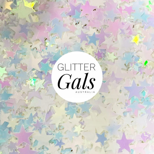White Shimmer Stars