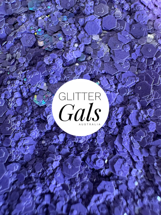 Matte Purple Chunky Mix
